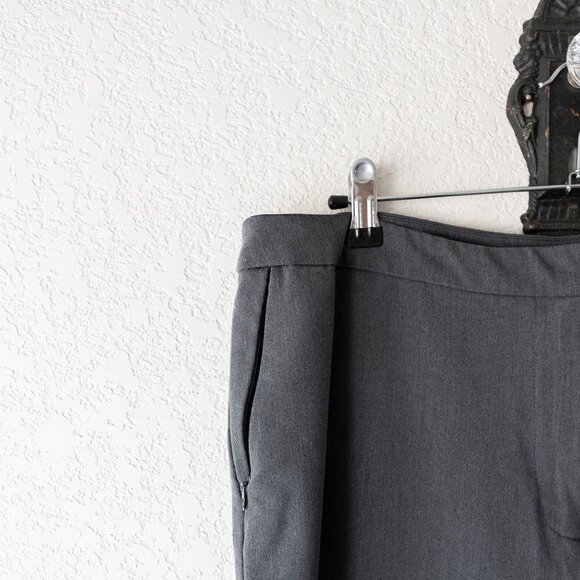 Ralph Lauren Womens Sz 16 Gray Straight Leg Dress Pants Slacks Silver Buckle - Picture 4 of 10